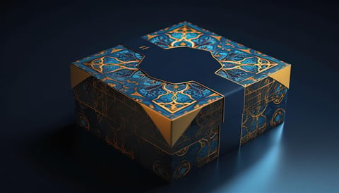 Gift Box With Elegant Design Placed Top Table (1)